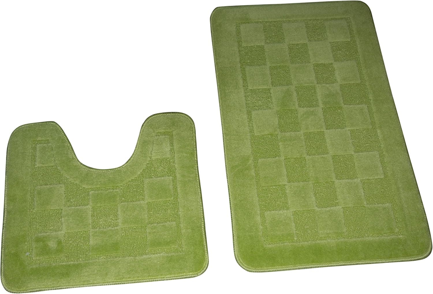 Dainty Home 3-Piece Bath Set with Rug/Contour/Lid Cover, Sage