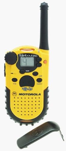Motorola TalkAbout T250 2-Mile 14-Channel Two-Way Radio (Sun Yellow)