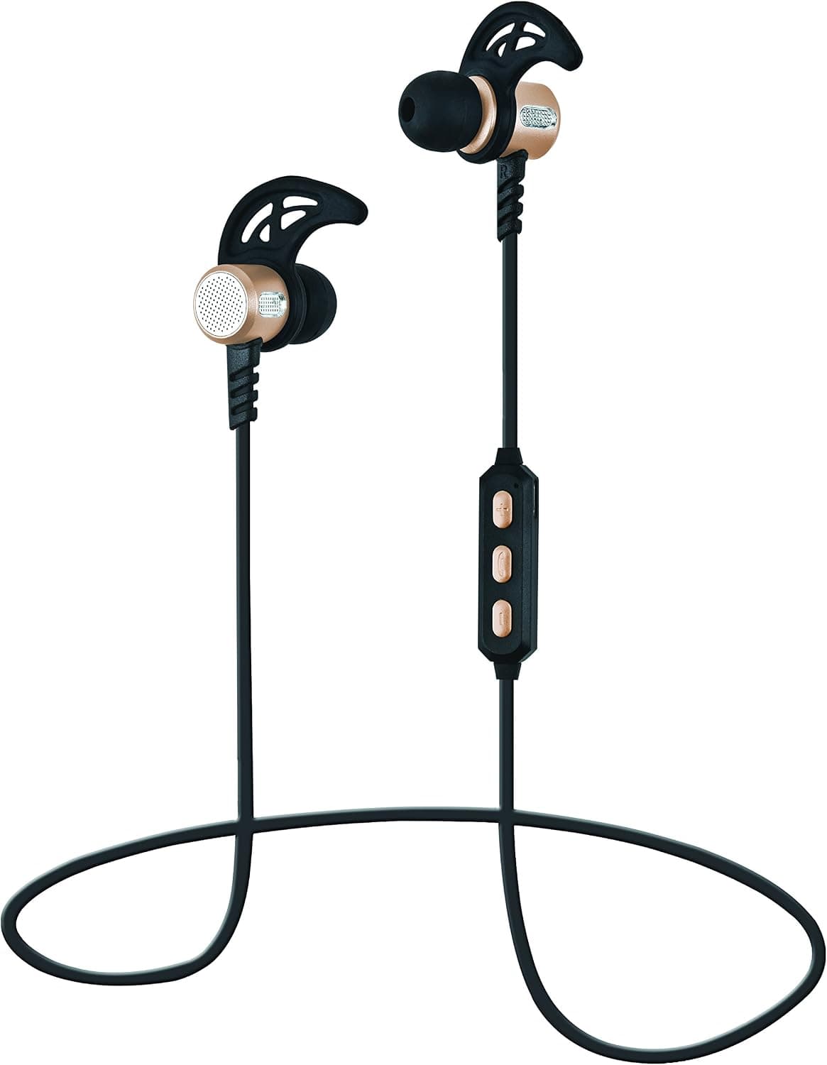 SuperSonic Magnetic Bluetooth Wireless Earphones & Mic Headphone, Gold