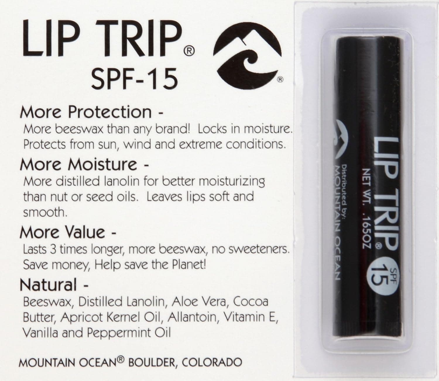 Lip Trip SPF 15, .165 oz ( Value Bulk Multi-pack)