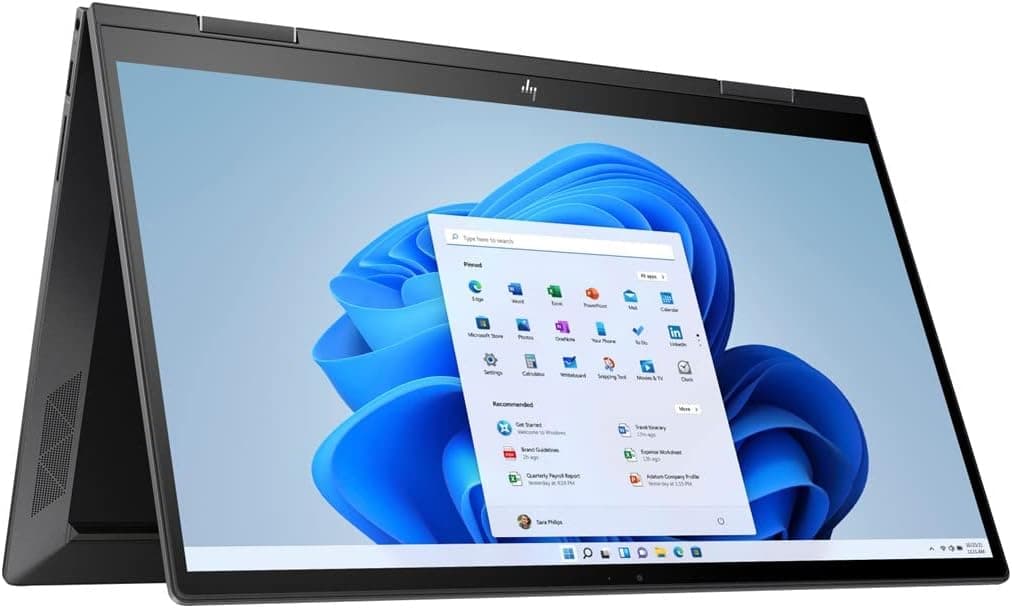 HP 2022 Envy X360 2-in-1 Touch Screen Laptop, 15.6" FHD IPS Display, AMD 6-Core Ryzen 5 5625U (Beat i7-1265U), 16GB DDR4 RAM, 512GB PCIe SSD, USB-C, HDMI, WiFi 6, SD Card Reader, Backlit KB, Win 11