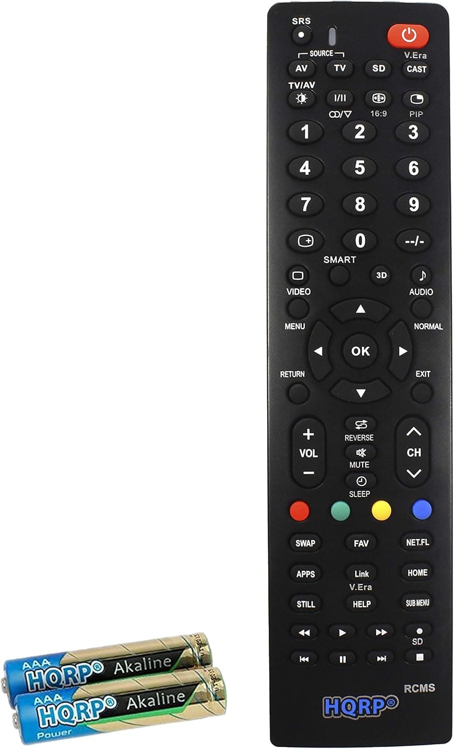 HQRP Remote Control Compatible with Panasonic TC-L32X1 TC-L32X2 TC-L32X30 TC-L37C22 TC-L37D2 TC-L37DT30 LCD LED HD TV Smart 1080p 3D Ultra 4K Plasma