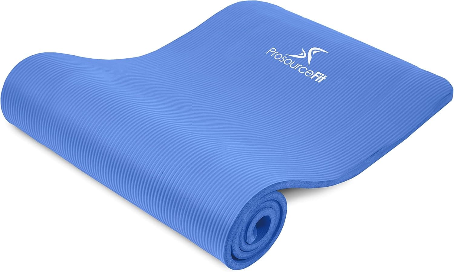 ProsourceFit Extra Thick Yoga Pilates Exercise Mat, Padded Workout Mat for Home, Non-Sip Yoga Mat for Men and Women, 71 in x 24 in