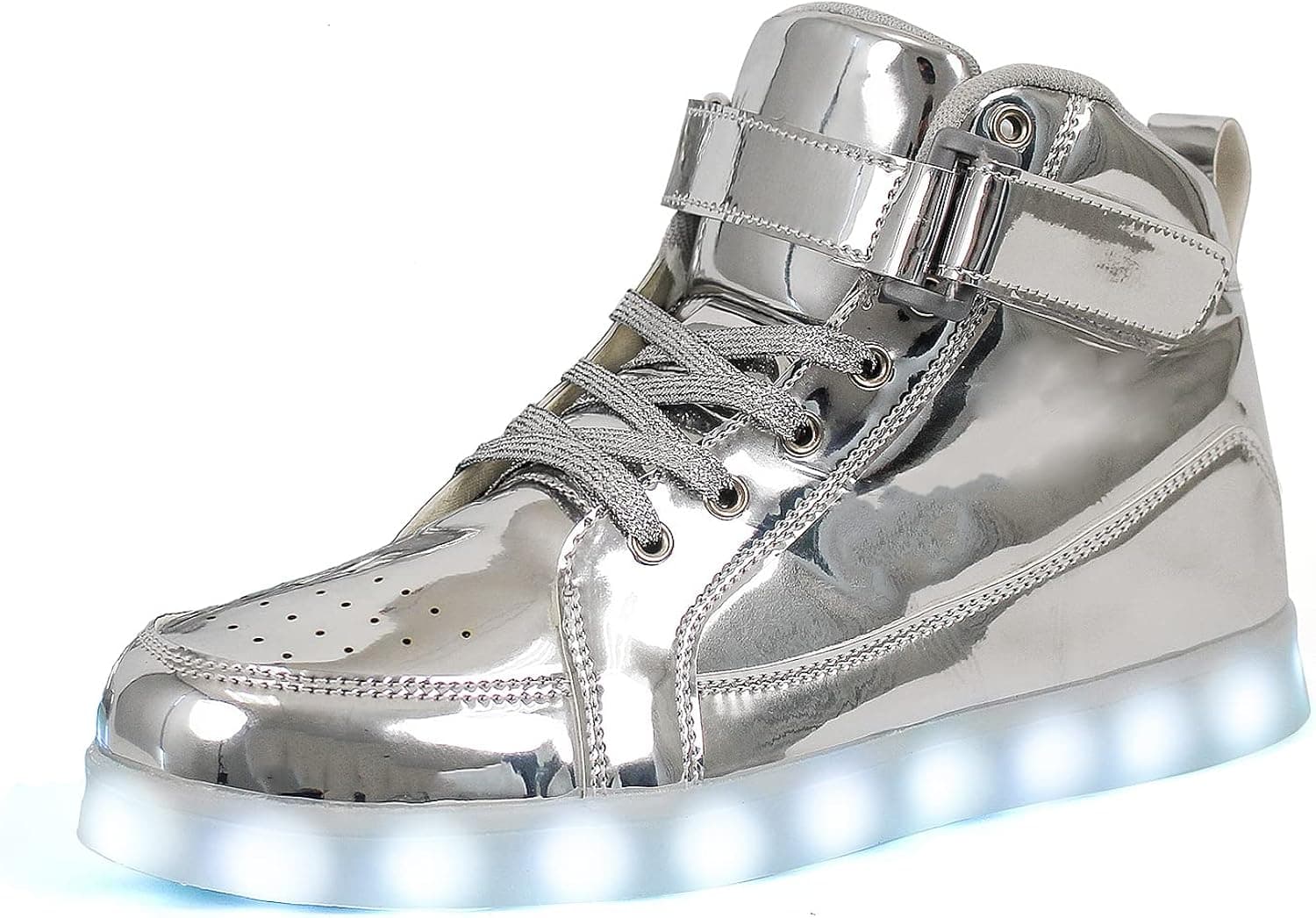 IGxx LED Light Up Shoes for Kids High Top Sneakers Lights Shoes for Boys Gilrs USB Charging Flashing Luminous Trainers for Festivals, Thanksgiving, Christmas, New Year, Party Gift