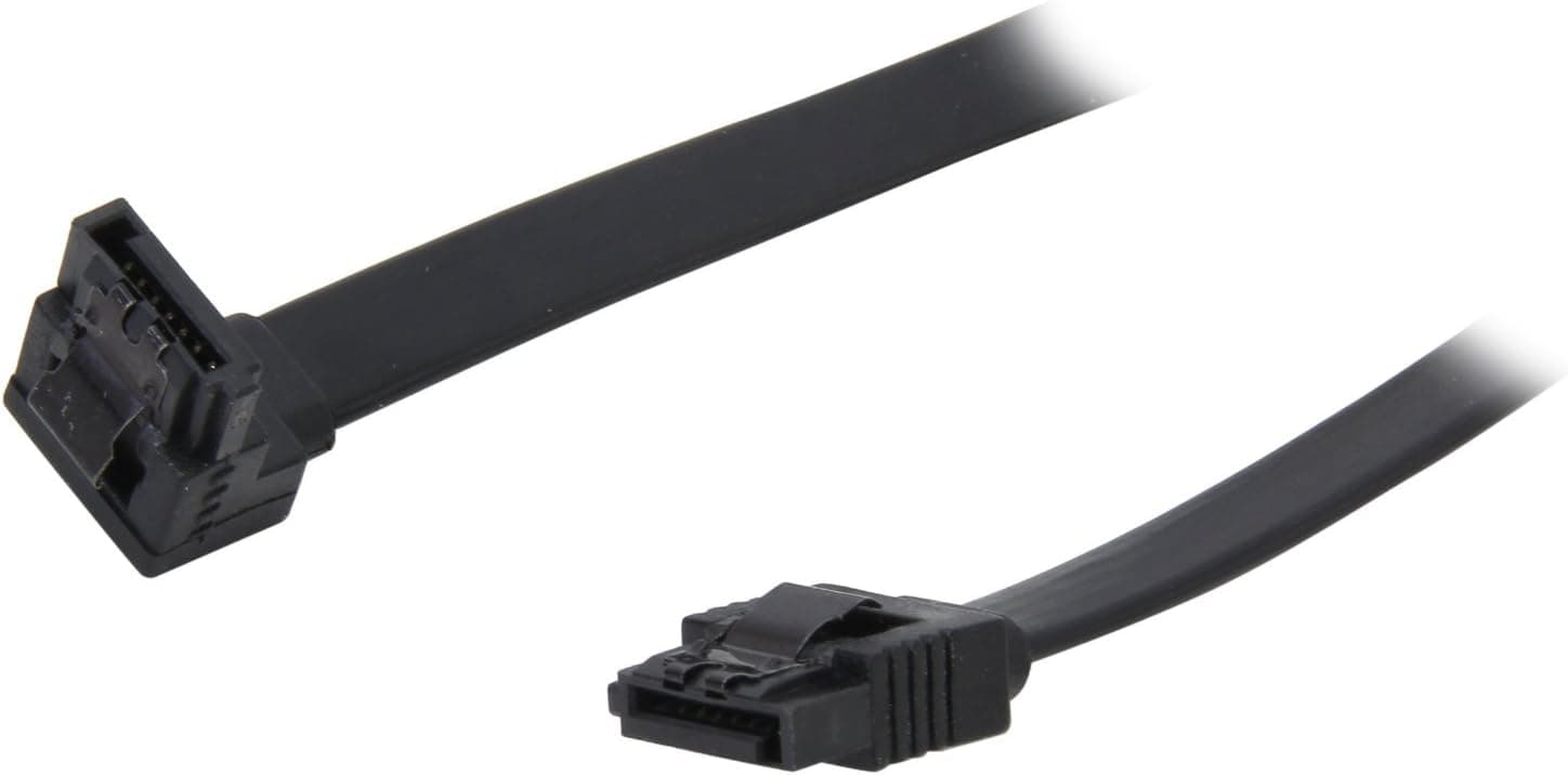 Nippon Labs SATA3L2FT90/180BK 24-Inch Sata Cable with Locking Latch, Black