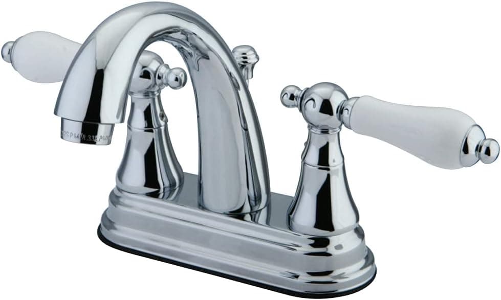 Kingston Brass KS7611PL English Vintage 4" Centerset Bathroom Faucet, Polished Chrome