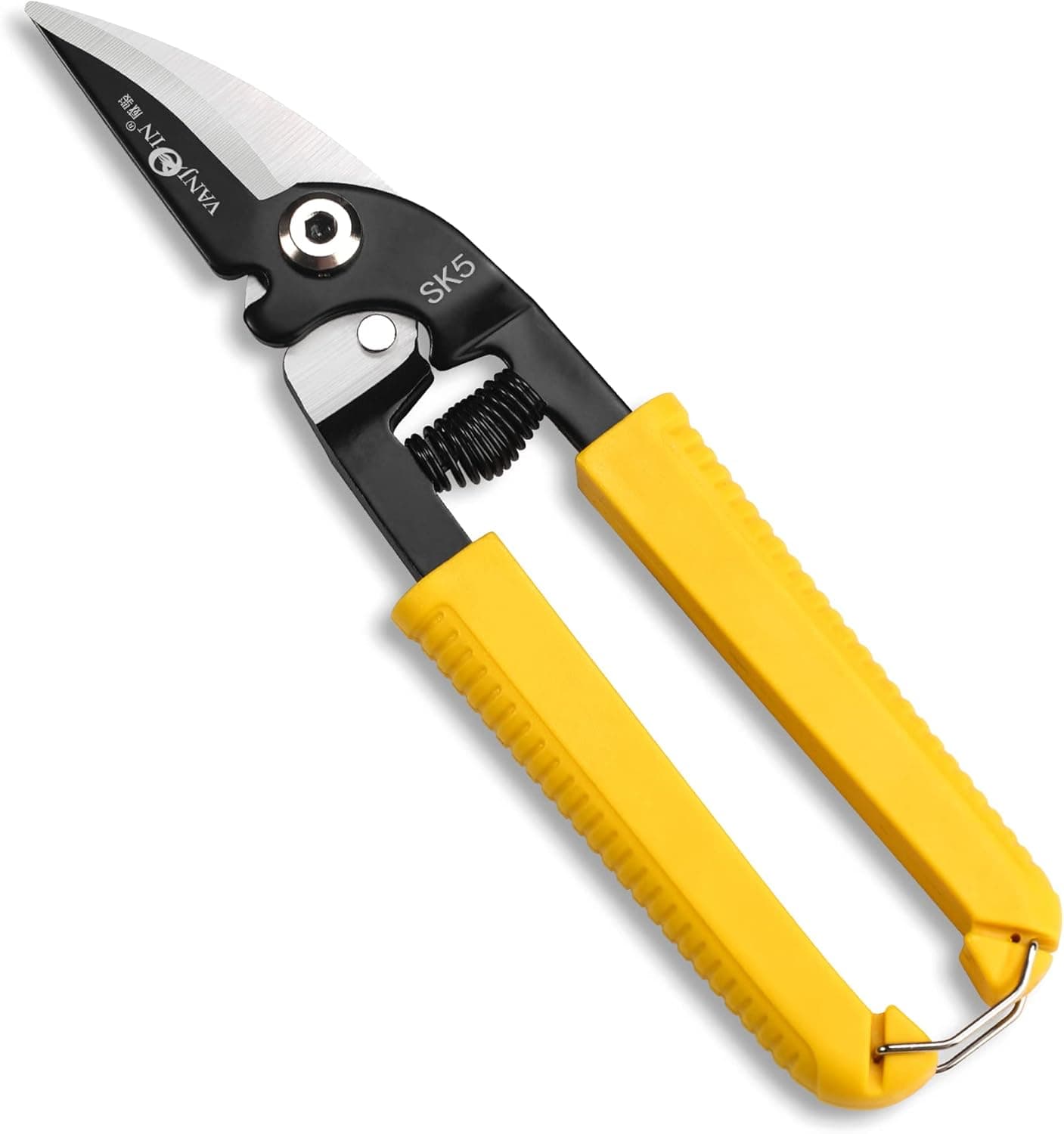 VANJOIN Heavy Duty Scissors, 8.25-inch High leverage Scissors with Wire Cutters, Heavy Duty Scissors All Purpose for Cutting Carpet Cardboard Crafts Paper Tree Branches, Manganese steel Shears