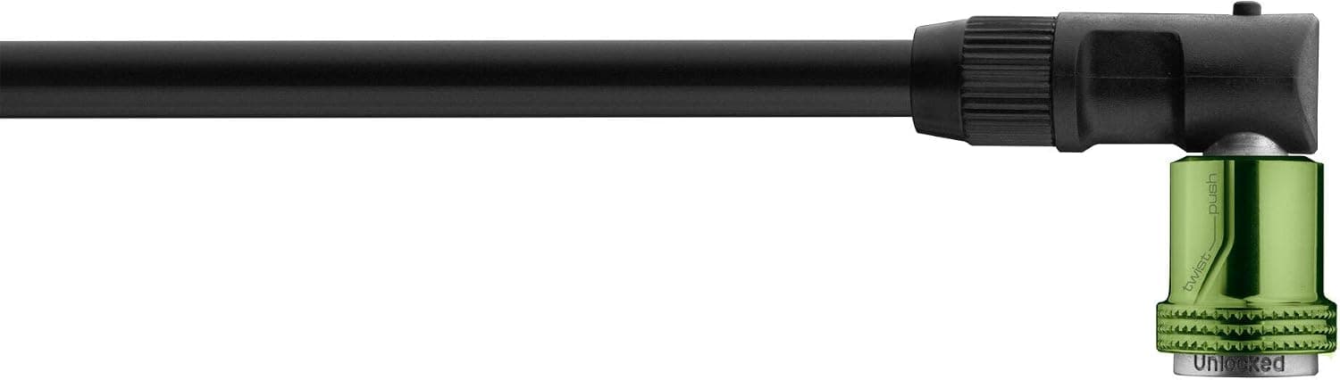Birzman Push & Twist Pump Head: Presta/Schrader Air Bleed Button Green