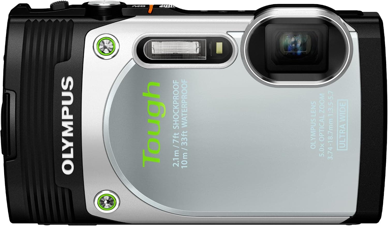 Olympus Stylus TG-850 IHS 16 MP Digital Camera (Black/Silver)