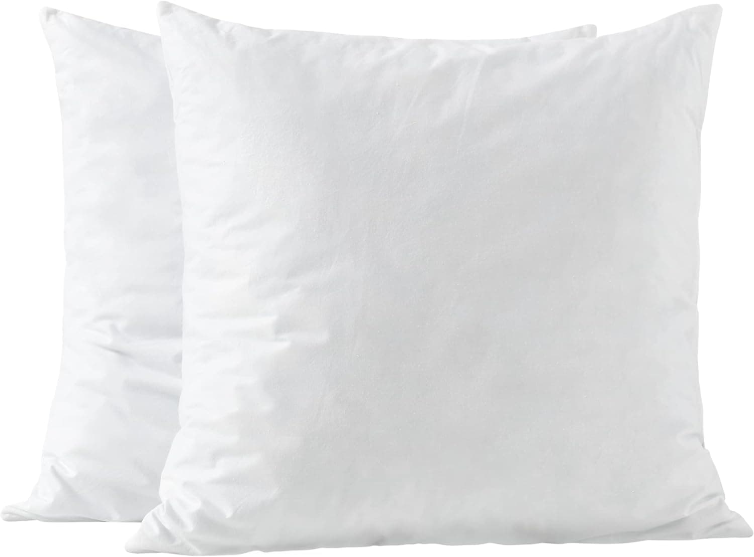 basic home 20x20 Pillow Inserts-Shredded Memory Foam Fill-High Density Throw Pillow Inserts with Long Support-Home Couch Hotel Collection-Cotton Fabric-2 Pack