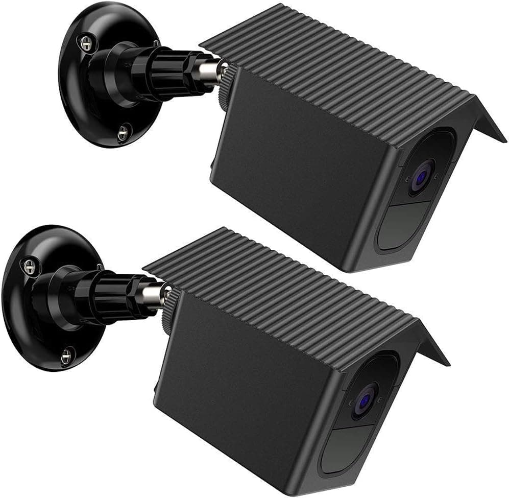 Wall Mount and Case for Arlo Pro and Arlo Pro 2, Waterproof 360° Adjustable Indoor Outdoor Mount Case for Arlo Pro Camera(Black, 2 Set)