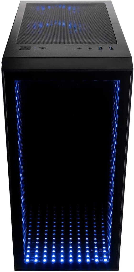 Empowered PC Continuum Micro Gaming Desktop - AMD Quad Core Ryzen 3 5300G Processor with AMD Radeon Graphics, 16GB RAM, 512GB NVMe SSD, WiFi, Windows 11 Home - RGB Gamer Computer