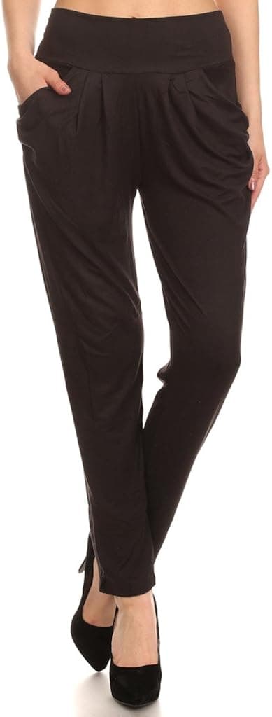 WHITE APPAREL Women's Printed Harem Pants with Side Pockets (Various Styles)