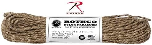 Rothco Nylon Paracord 550LB 100 FT/Desert CAMO