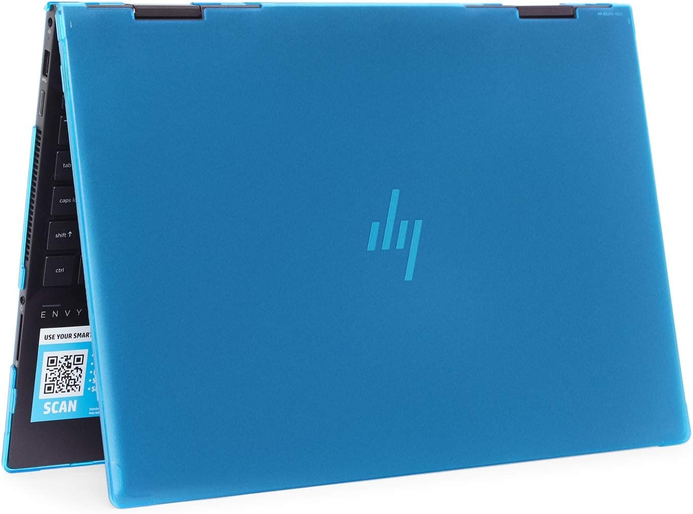 mCover Case Compatible for 2019~2020 15.6" HP Envy x360 15-DSxxxx (AMD CPU) / 15-DRxxxx (Intel CPU) Series ONLY (NOT Fitting Any Other Models) Laptop Computers - Aqua