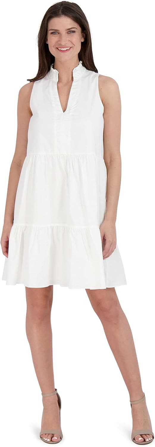 52SEVEN Women's Sleeveless Babydoll Dress, Boardwalk Ready Sundress