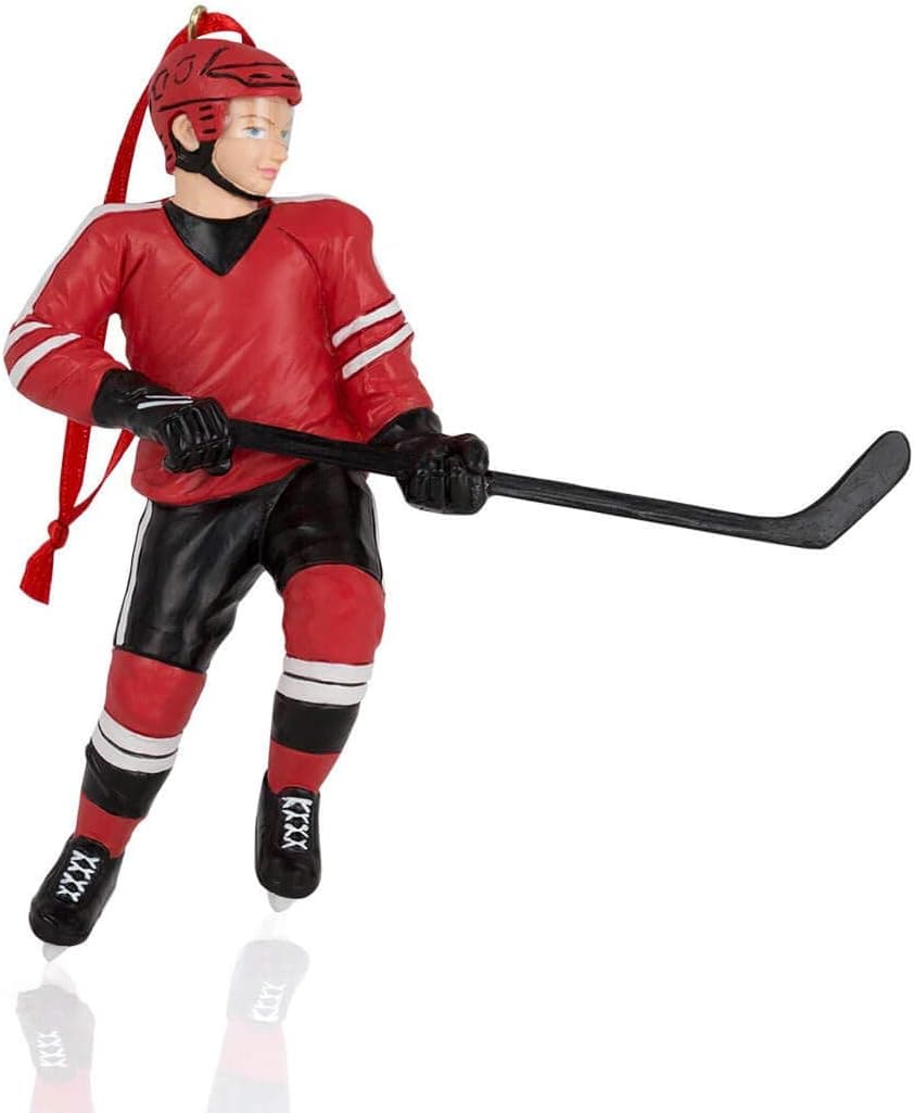 Hockey Player Christmas Ornament | Hockey Ornaments by ChalkTalk Sports
