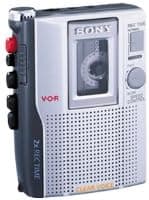 Sony Tcm210Dv Standard Cassette Voice Recorder with Ac Adapter & Cassette