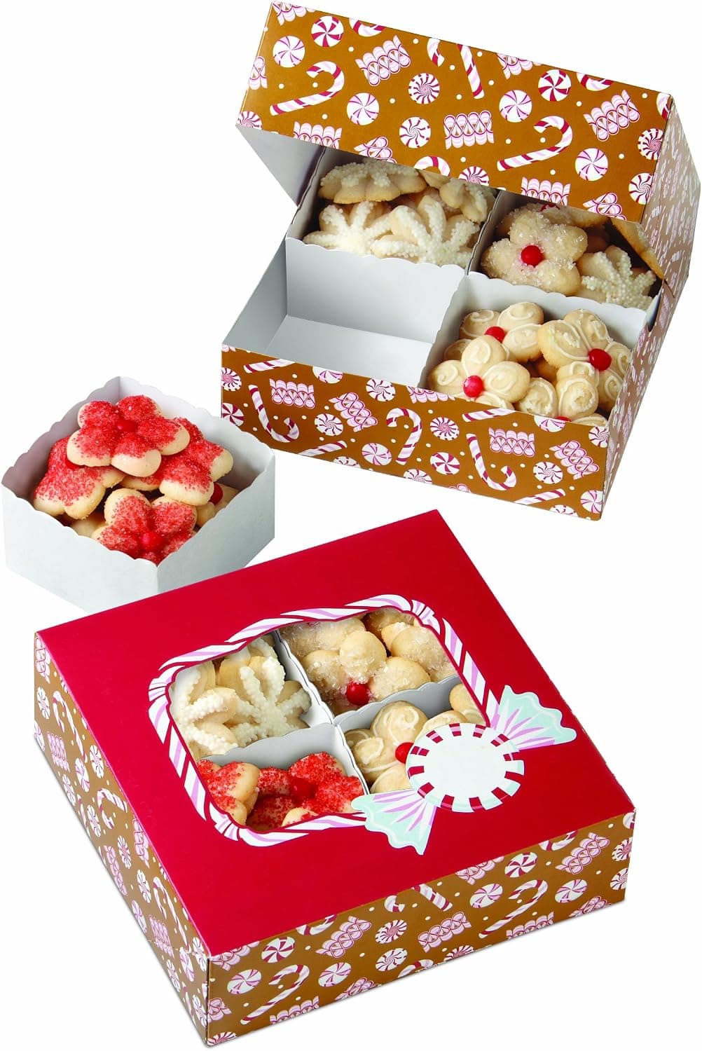 Wilton Gingerbread Cottage Cookie Sampler Box Kit, 3-Count