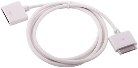 30 PIN Dock Extender Cable Sync Data Charge for Iphone Ipod White