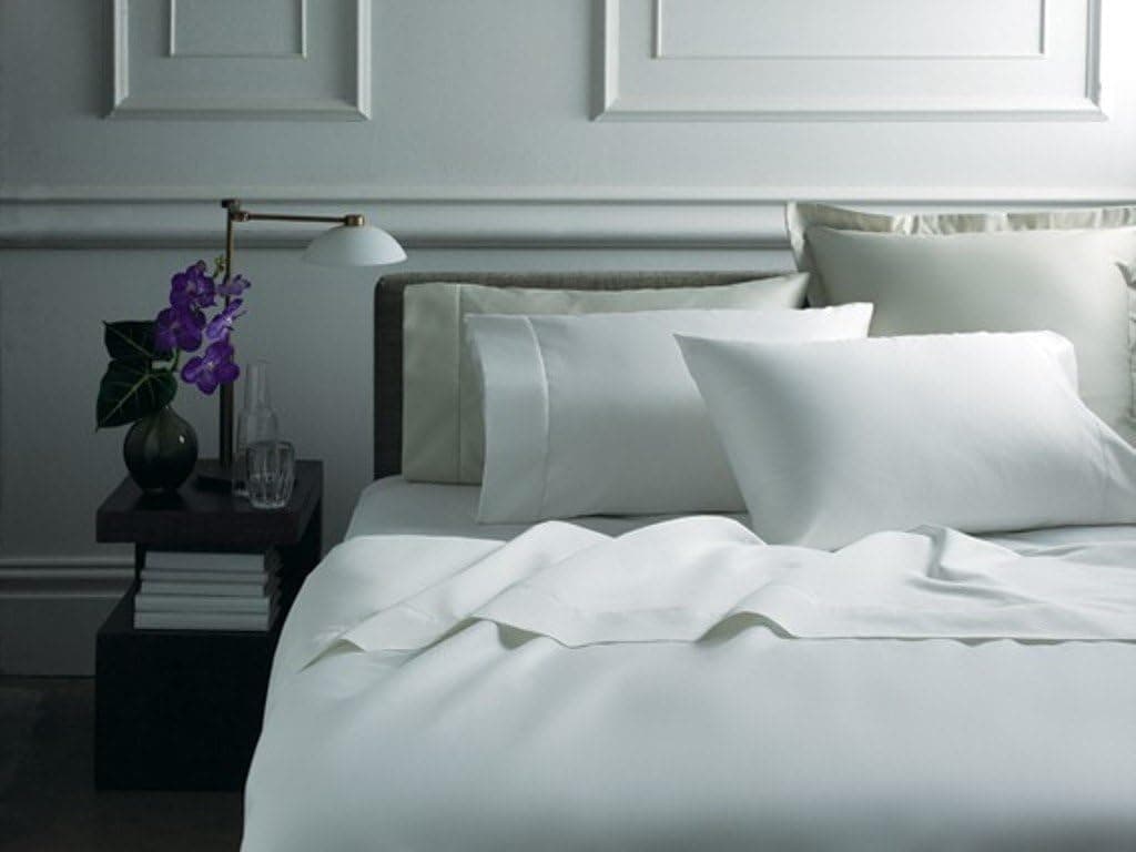 UHCBeddings 1200 Thread Count 4PC Sheet Set 100% Egyptian Cotton 21 Inch Deep Pocket {Queen,White,Solid}