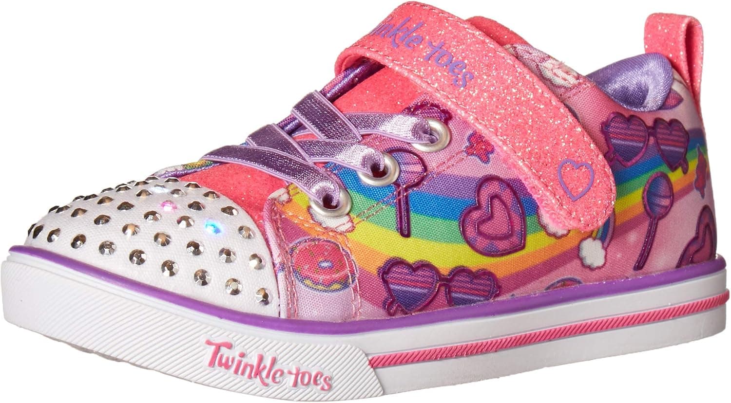 Skechers Unisex-Child Lighted Twinkle Toes Sneaker