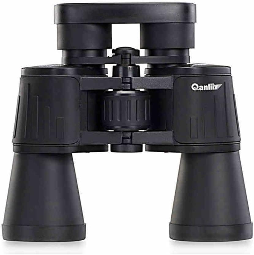 Qanliiy 20x50 10-3000m Hd Wide Angle Central Zoom Portable Binocular Telescope for Travel Hunting Bird Watching Sports Concert