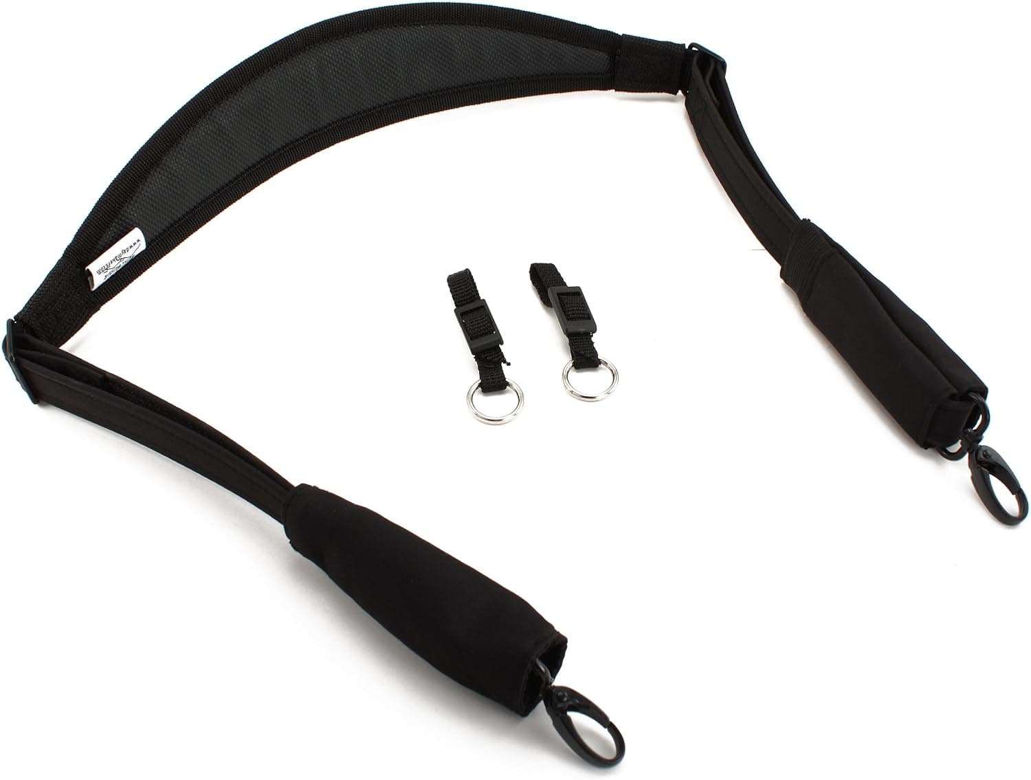 DayMakers ComfortCurve Narrow CityStrap - Anti-Theft Strap w/Non-Slip (Black Microfiber - 50")