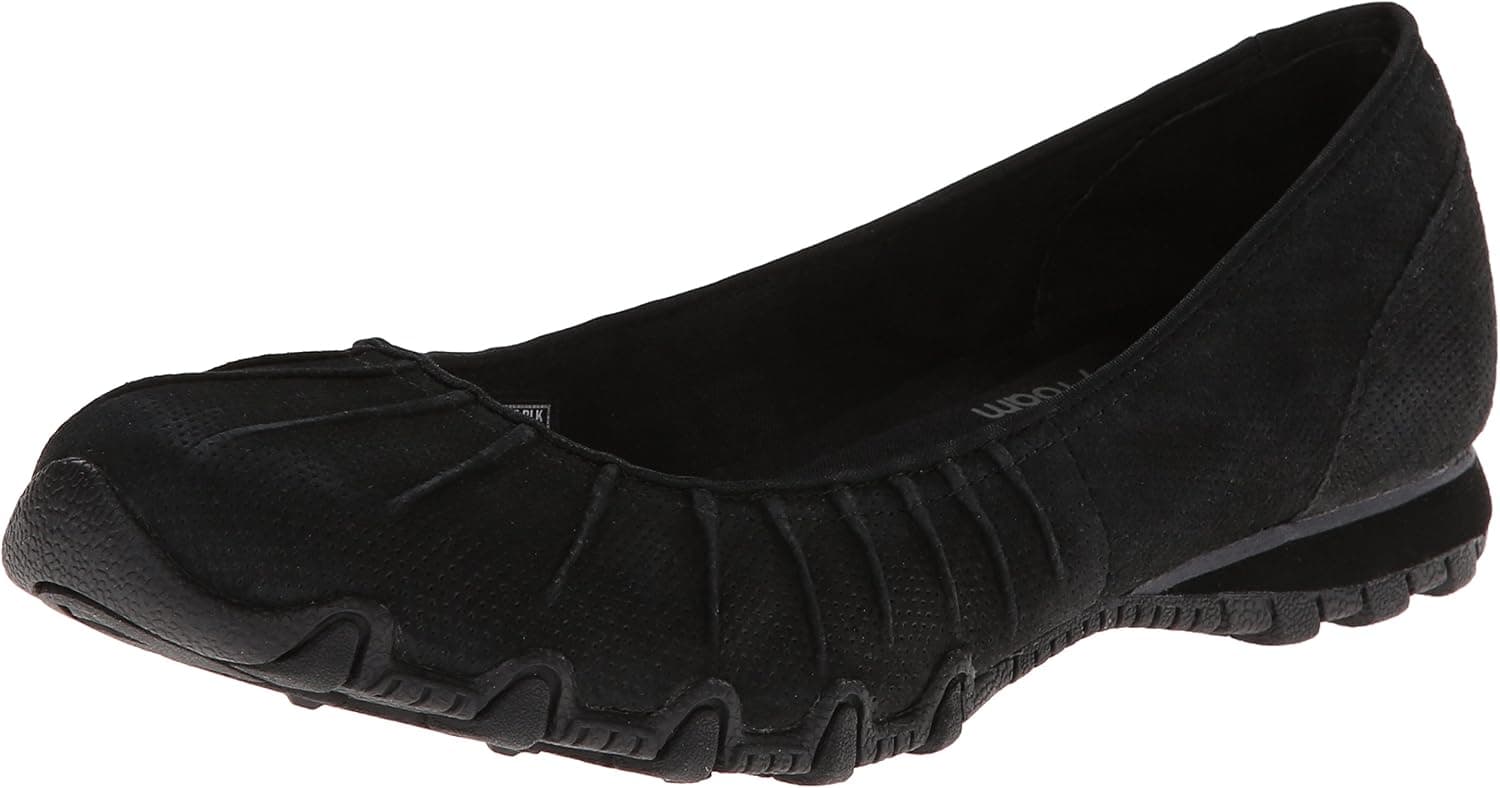 Skechers USA Women's Bikers Ruched Flat