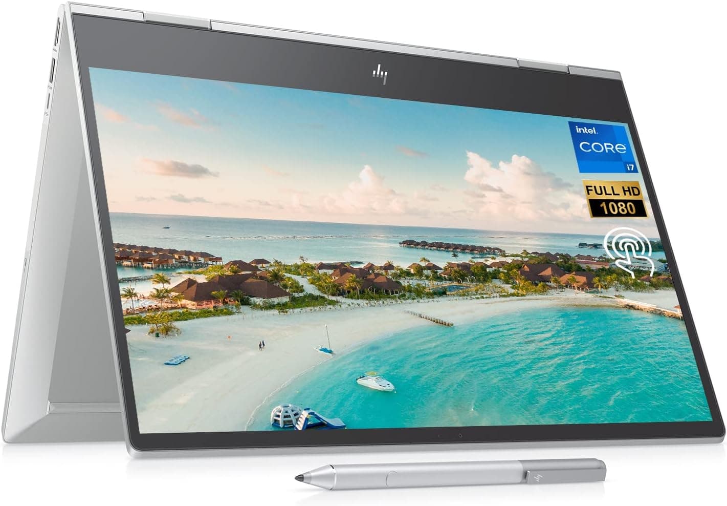HP Envy x360 2-in-1 Laptop, 15.6" FHD Touchscreen, Intel Core i7-1195G7 Processor, 64GB RAM, 2TB SSD, Webcam, Backlit KB, FP Reader, SD Card Reader, Wi-Fi 6, Windows 11 Home, Stylus Pen Included