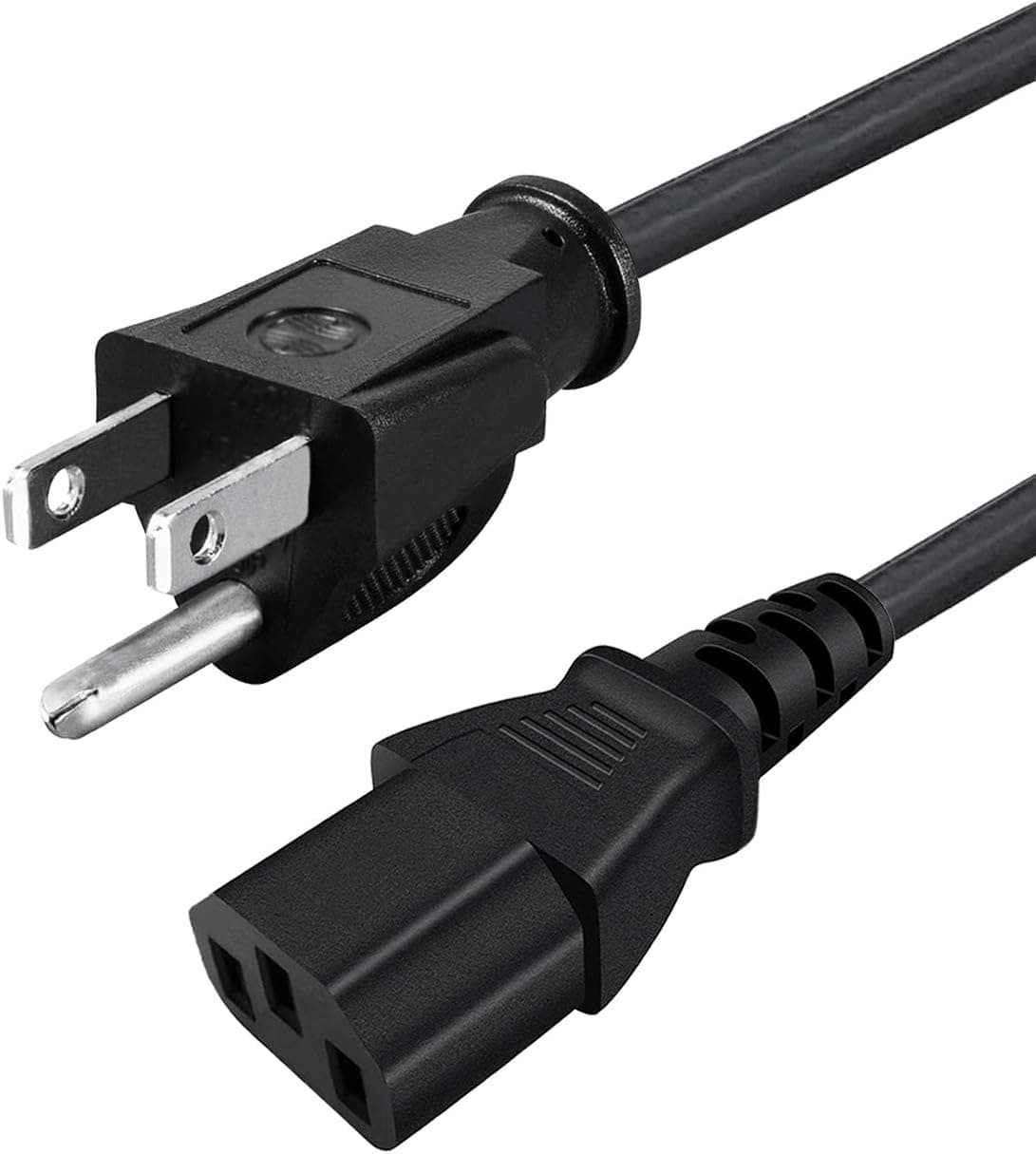 Saireed UL Listed 8ft AC Power Cord for Vizio VX32L VX20L VX200e VW32L VW42L VX37L VW26L VA220e VA19L VL320M VA320M VF550m VA6 VMM26 Smart LCD TV 3 Prong Universal Power Cord Replacement