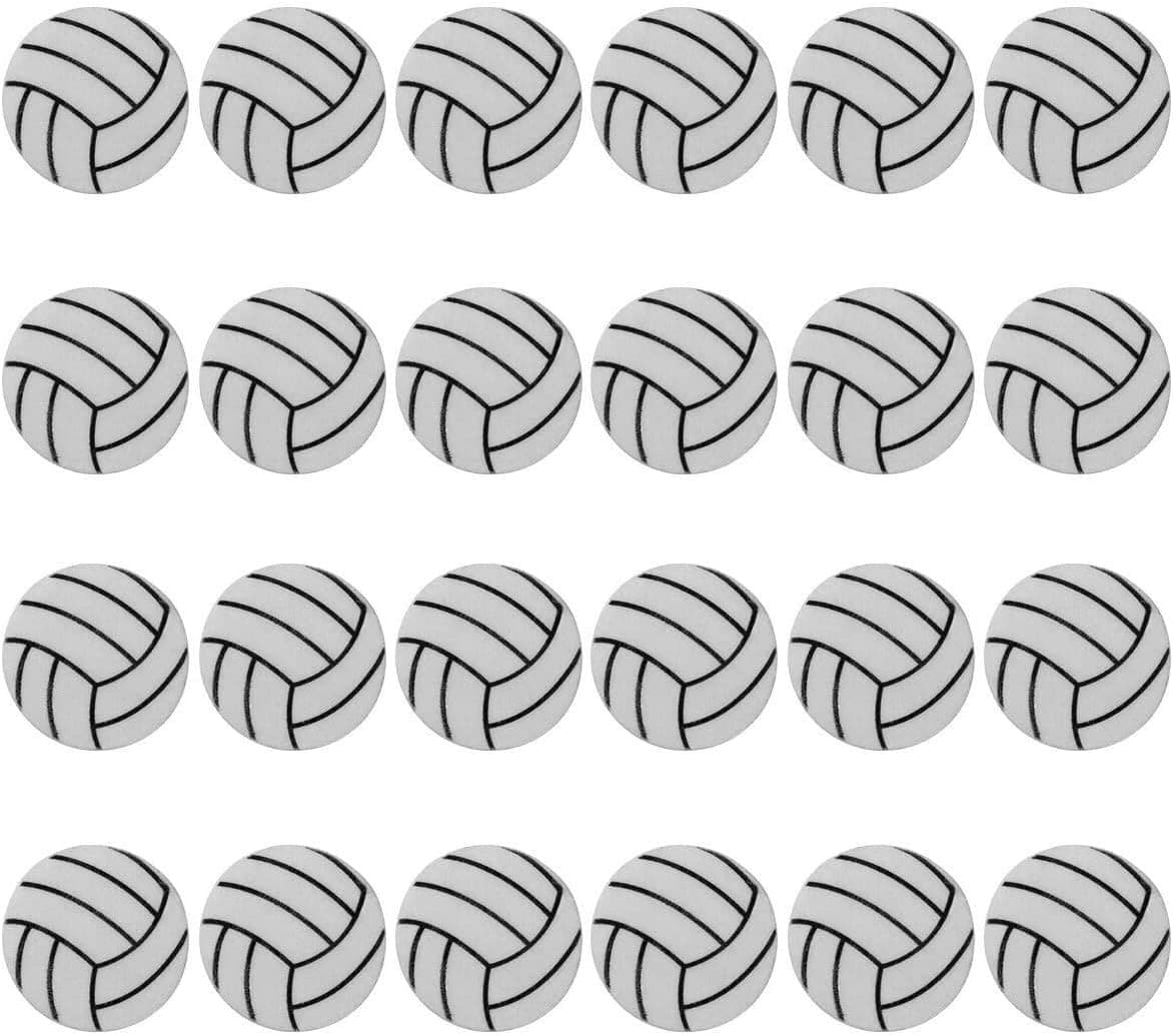 iMagitek 24 Pack Volleyball Erasers for Volleyball Team Gifts, Volleyball Party Favors, Kids Party Bag Gifts, Kids Stocking Fillers, Classroom Prizes