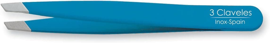3 Claveles 12277 Tweezers Tweezers Slanted, Stainless Steel 9 cm