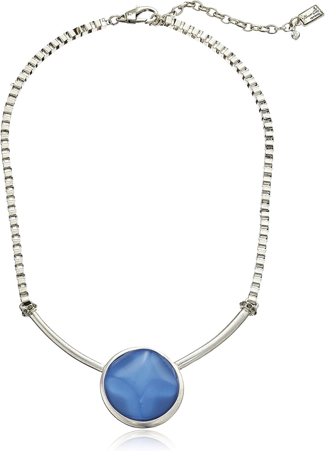 Kenneth Cole New York "Moonstone Eclipse" Round Stone Pendant Necklace