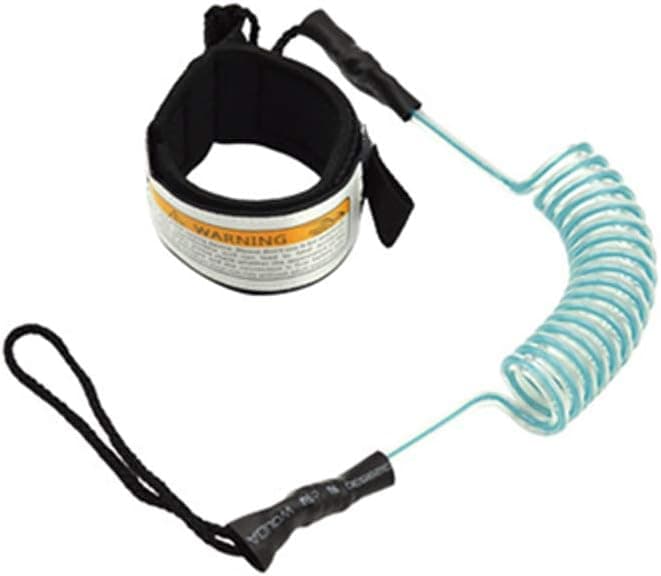 CALIDAKA Outdoor Surfing Leash Rope Elastic Boats Safety Stand Up Paddle Board Coiled Sup Hand Surfing Leash for Surfboard