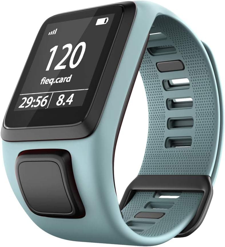 Replacement for Tomtom Strap Bands,Silicone Watch Band Compatible for Tomtom Runner 2/3/Spark 3/Golfer 2.(duckblue)