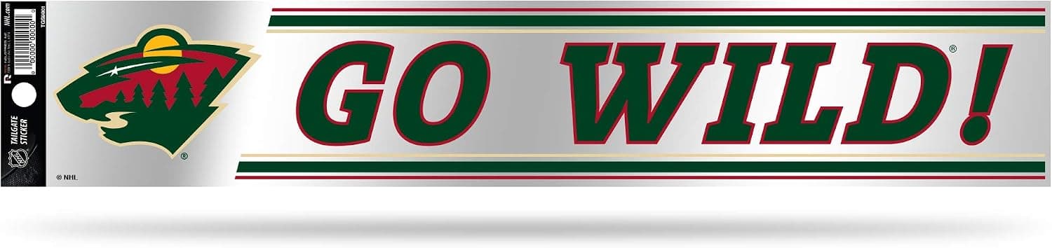 Rico Industries NHL Hockey Tailgate Sticker 3" x 17" Tailgate Sticker for Car/Truck/SUV