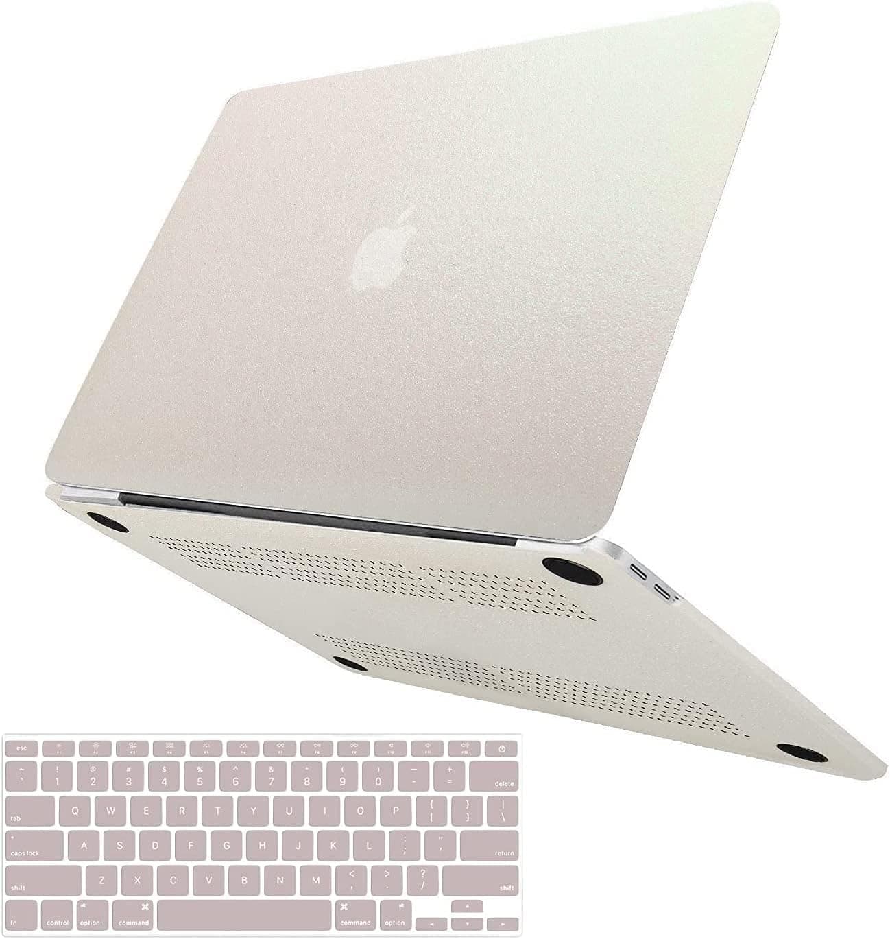 Anban Compatible with MacBook Air 13 inch Case, Glitter Smooth Leather Snap On Protective Laptop Hard Shell Case with Keyboard Cover, Model: A1466 A1369 Older Ver 2010-2017 Release