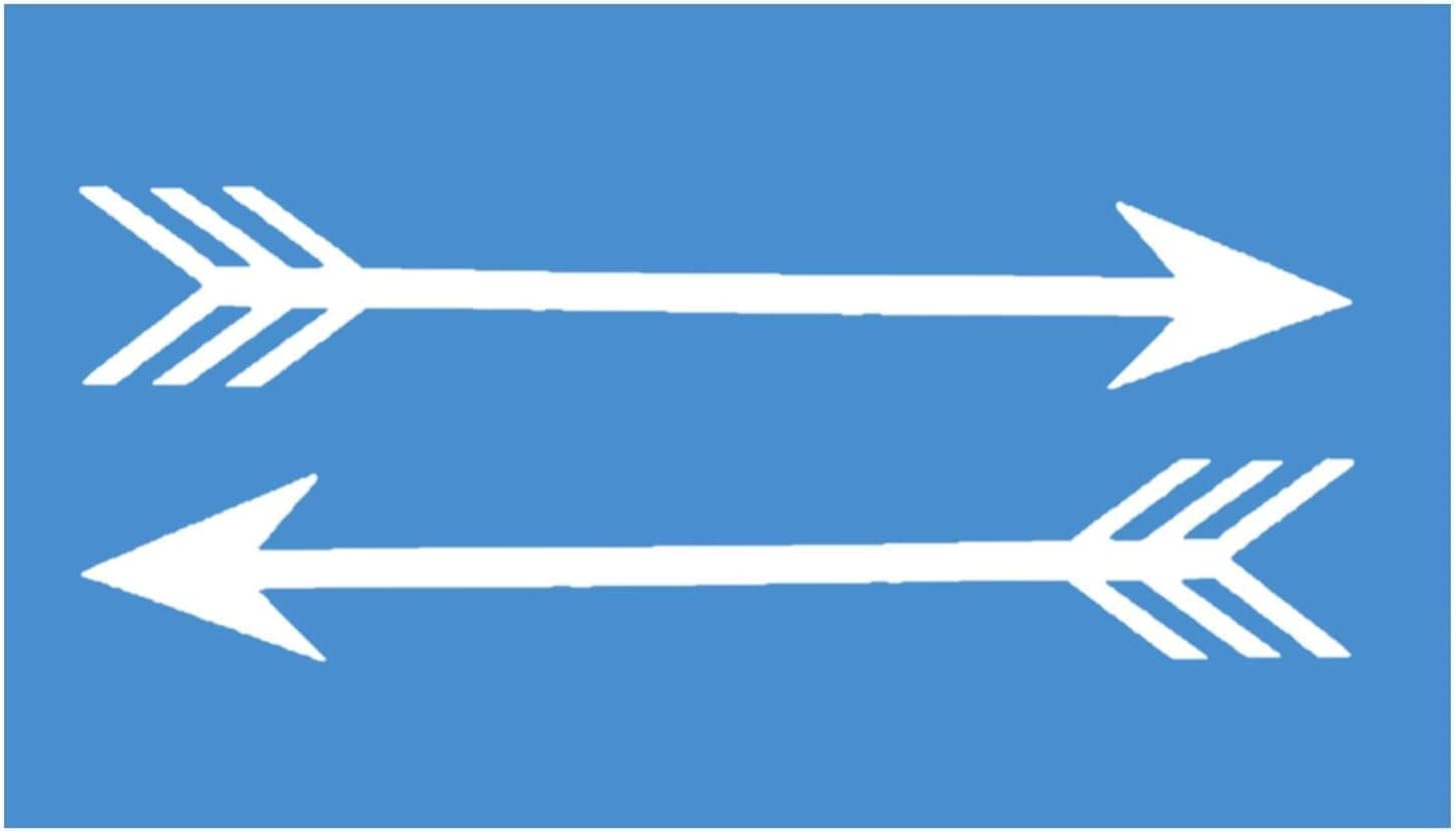 Double ArrowI427 8 inch Wide Sticker Bow Laptop Decal