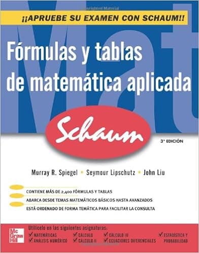 Fórmulas y tablas de Matemática aplicada (Spanish Edition)