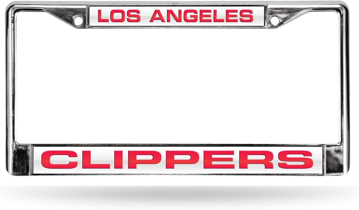 Rico Industries NBA Unisex-Adult Laser Cut Inlaid Standard Chrome License Plate Frame