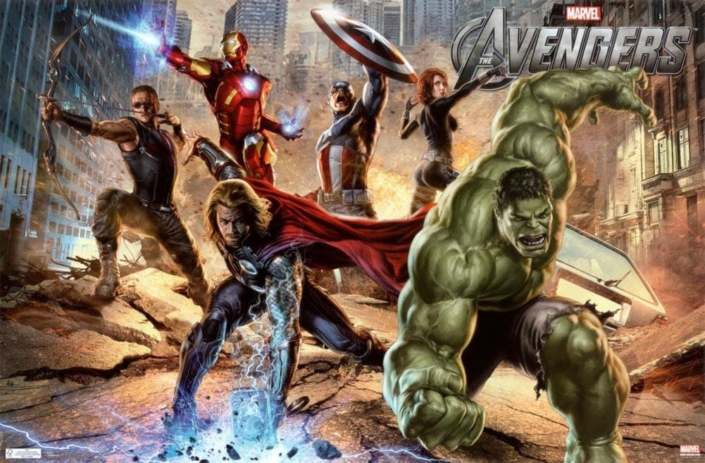 Marvel Avengers - Mural Wall 22" X 34"