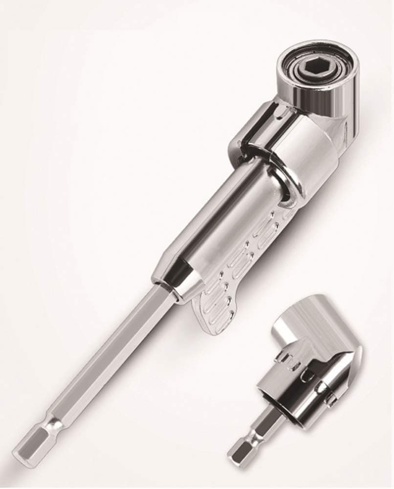 2 PACK 105 Degree Right Angle Drill Extension for Power Screwdriver Extension Socket Holder Corner device Power Drill Bit By Cling