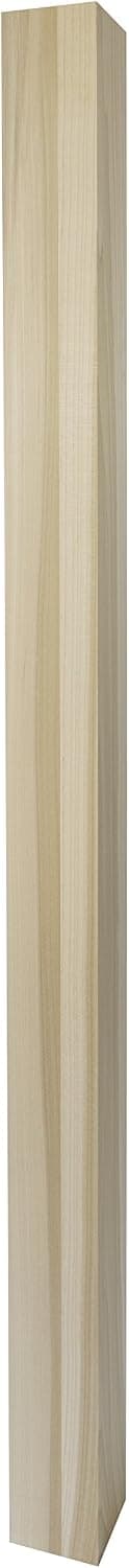 350 - Blank Newel Post - 3 1/2" x 48" - Simple Modern Design (Poplar)