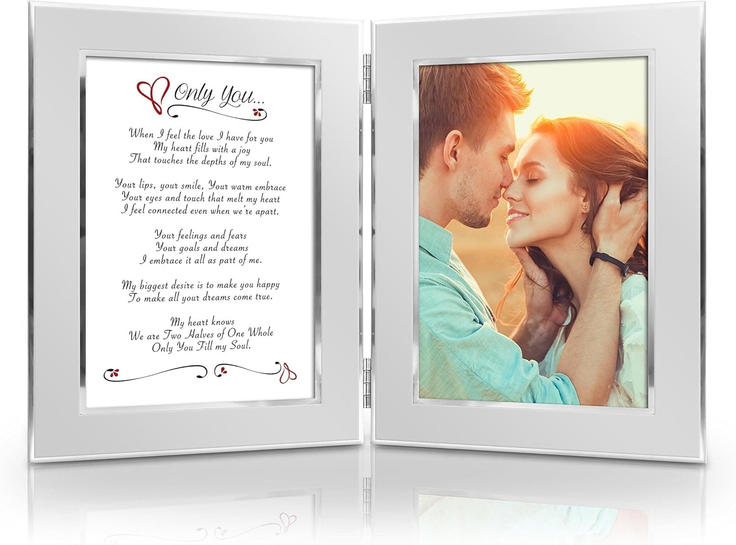 Best Romantic Valentine, for Her, Him, Wife, Husband, Girlfriend, Boyfriend, Soulmate, Lover. Date Night Gift. Romantic Poem + Your Favorite Photo = Custom Poetry Gift