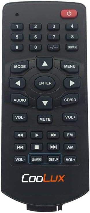 Coolux New Universal Remote Control for Car DVDs One Key Learning
