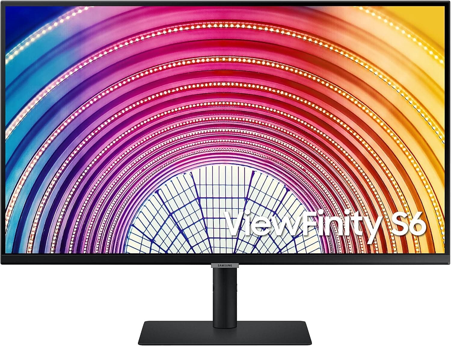 SAMSUNG 24 Inch QHD Computer Monitor, 75Hz, HDMI Monitor, Vertical, 1440p IPS Monitor, HDR10 (1 Billion Colors), TUV-Certified Intelligent Eye Care, S60A (LS24A600NWNXGO)