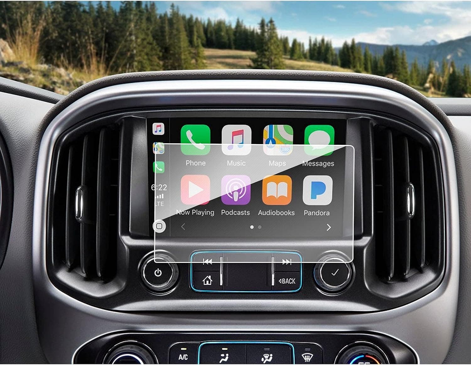 SXCY Screen Protector for 2017-2020 2021 2022 Chevy Colorado Touch Screen Protective Film Tempered Glass HD Clear 9 Hardness Navigation Display Screen Cover (8 inch)