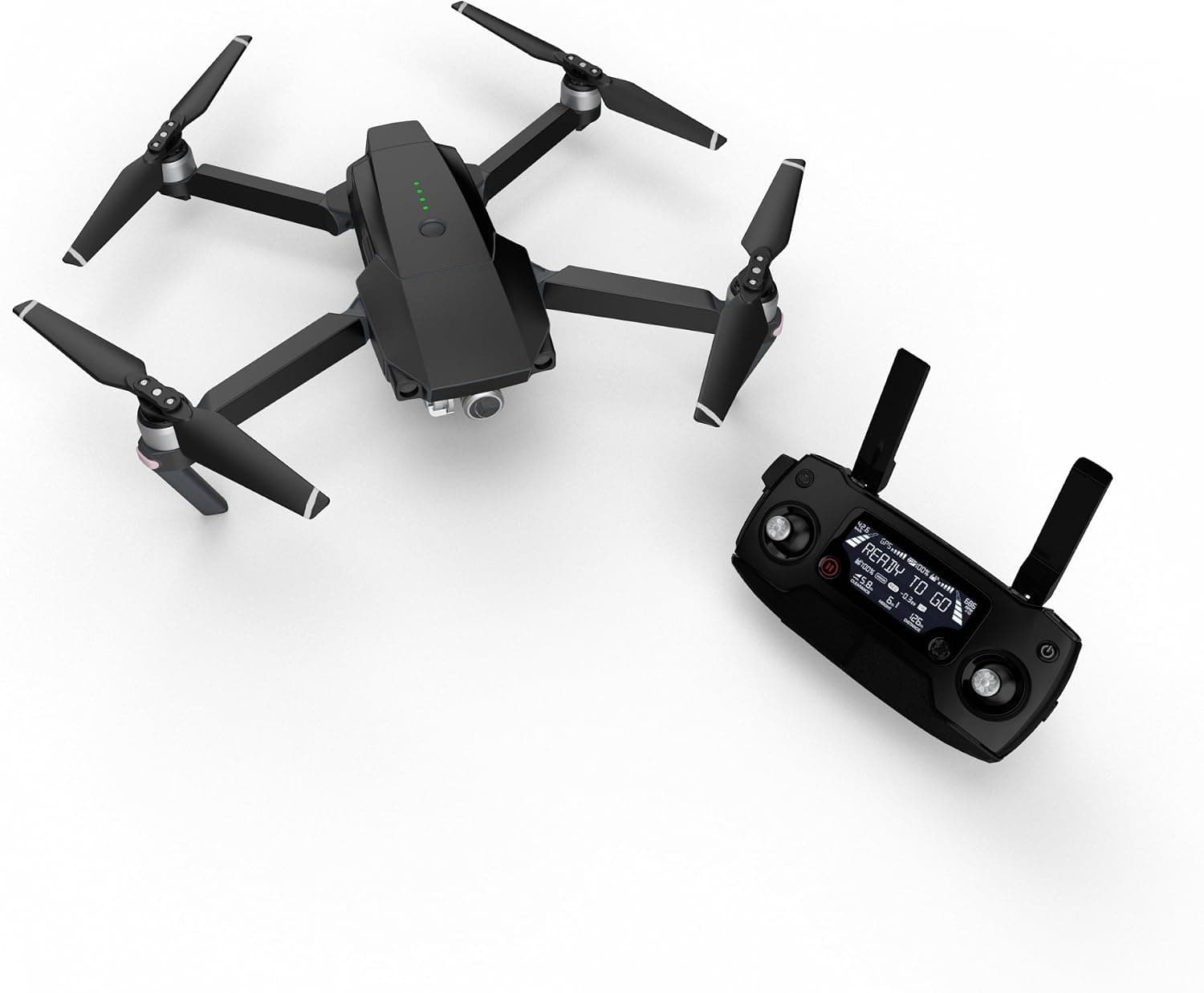 Solid State Black Decal for Drone DJI Mavic Pro Kit - Includes Drone Skin, Controller Skin and 3 Battery Skins
