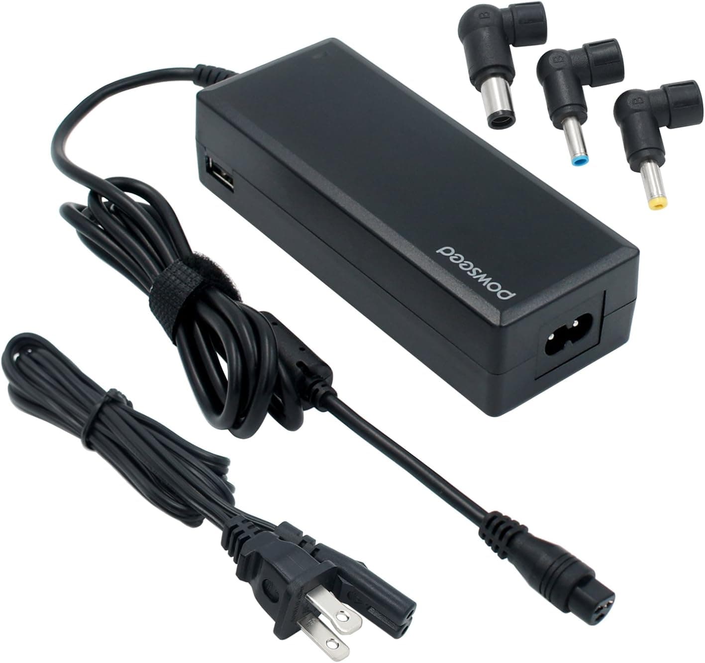 Powseed 90W 18-20V AC Power Adapter Charger for HP Pavilion TouchSmart Sleekbook 15 15t 15z 17 M1, Envy 15, M6 M7 15-j 17-j 17-s, Stream 11 13 14, Spectre x360, 5V2A USB